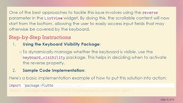 How to Prevent Keyboard from Covering Text Fields in Flutter with Effective Solutions