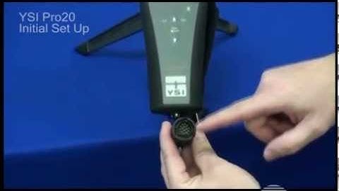 YSI Pro 20 Initial Set Up Video