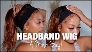 NEW OMBRE HEADBAND WIG! No Skills Needed! My Everyday Wig Period! Ft. U-Nice Hair