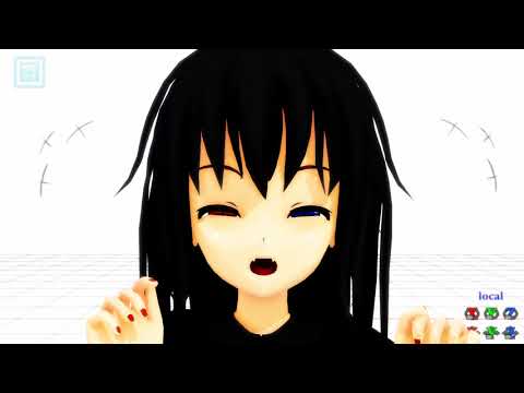【オリキャラMMD】画面越しの人達と戯れる動画('ω')