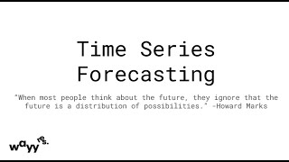 Time Series Forecasting with Python