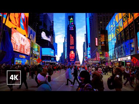New York, United States | Walking Tour 4K | Jan 4, 2023