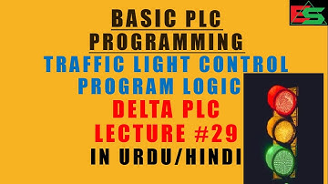 Traffic Light  Signal Control Program in Delta PLC in Urdu/Hindi Lecture#29