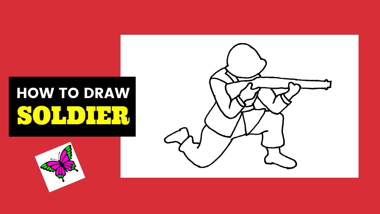 Soldier Drawing Easy | Soldier drawing, Drawing tutorial easy, Easy drawings