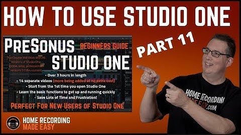 Recording Music - Presonus Studio One 3 - Beginners Guide #11 Bus & FX Tracks
