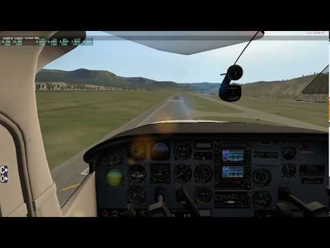 X-Plane 11. Centurion CT210 landing. 30 knots crosswind.