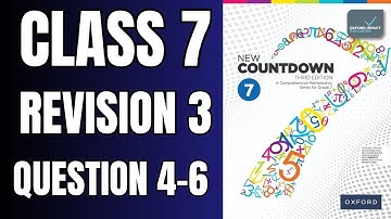 Klas 7 Revisie 3 Vraag 4-6 | Oxford New Countdown Book 7 derde editie #wiskunde