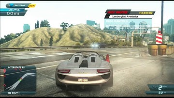 NFS Most Wanted (2012): #4 Most Wanted Race and Shutdown (Lamboghini Aventador)