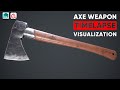 3ds Max and Substance Painter - Game Ready Axe Speed Modeling and Texturing