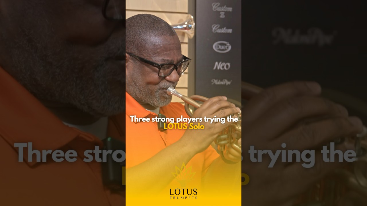 在 YouTube 上观看 Three strong players trying the LOTUS Solo! #lotustrumpets #trumpet #mouthpiece 在 YouTube 上观看 Three strong players trying the LOTUS Solo! #lotustrumpets #trumpet #mouthpiece