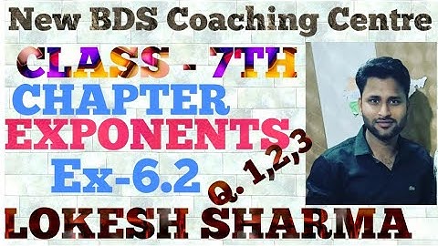 Rd Sharma Class 7 math Chapter 6 | EXPONENTS - Ex-6.2| Class 7 Rd Sharma | Ex - 6.2 Rd Sharma maths