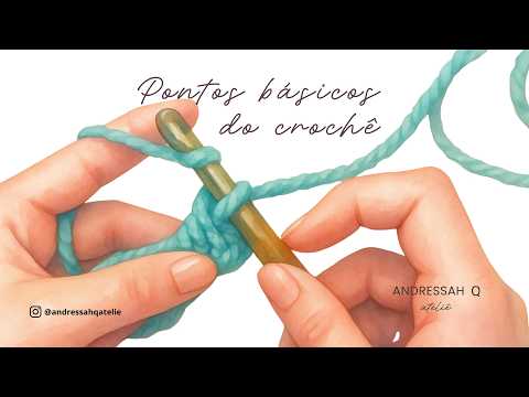 Miniatura do vídeo: CROCHÊ PARA INICIANTES: aprenda os pontos básicos passo a passo