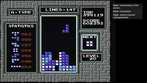 [NES Tetris] 2018/1/30 Level 18 Personal Best (891293)