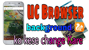How to change uc browser background theme ?