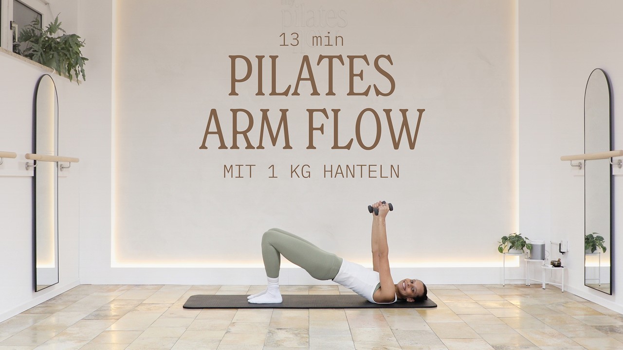 PILATES – 13 MIN ARM FLOW MIT 1 KG HANTELN | DEUTSCH