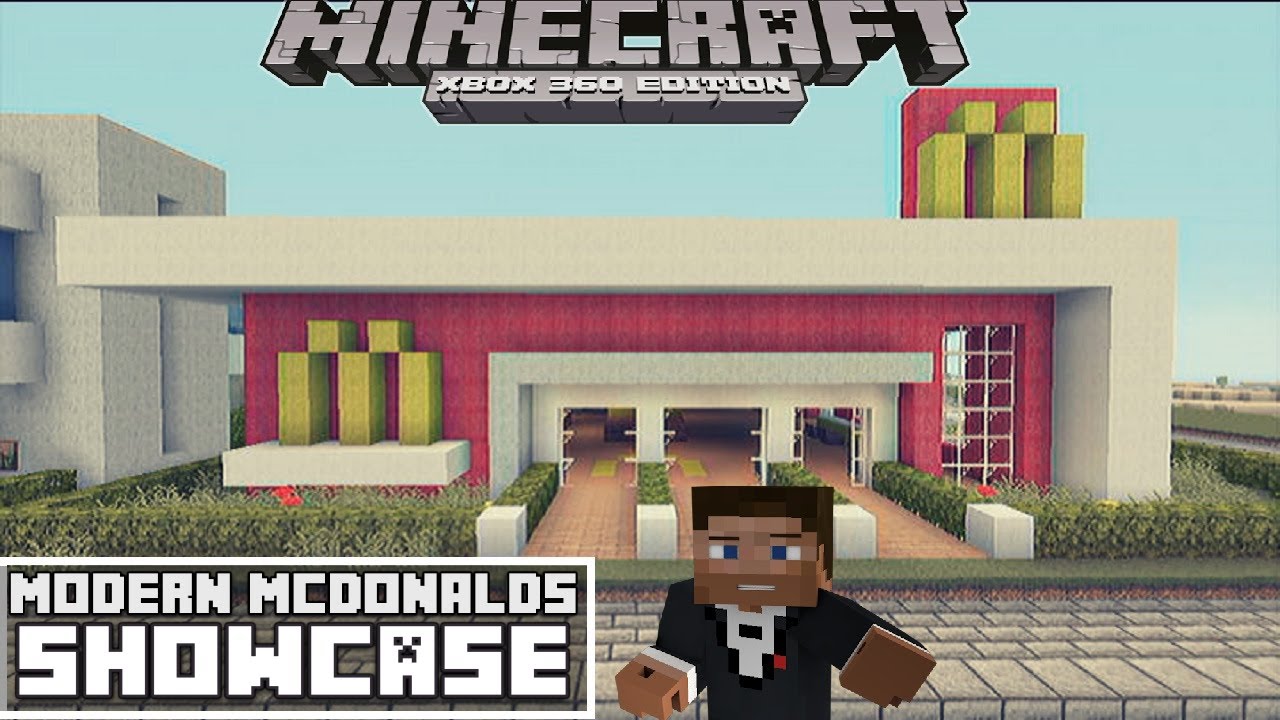 Minecraft xbox 360: Modern Mcdonalds Showcase - YouTube