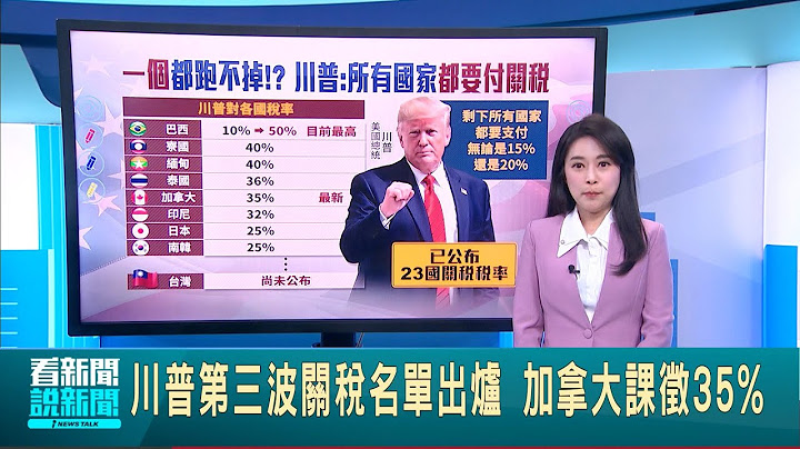 尚未公布台灣 川普:剩下國家稅率15-20% 進逼台灣東岸 中國科研船闖關島瘋狂情蒐 川普第三波關稅名單出爐 加拿大課徵35%│台灣要聞20250711│三立iNEWS