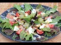 SALMON SALAD WITH BACON AND BLUE CHEESE