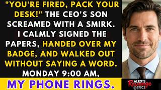 CEO’s Arrogant Son Fired Me—Overnight, My Resignation Triggered an Enterprise Client Eviction Clause