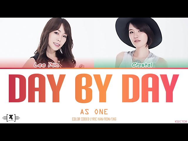 As One (애즈원) - Day By Day Lyrics [Color Coded Han/Rom/Eng] class=
