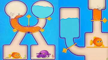 save the fish / pull the pin gameplay part 1 level 1 to 7 android ios game / mobile game