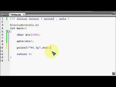 Bangla C programming tutorial 56 String Output A closer look of printf, puts   YouTube