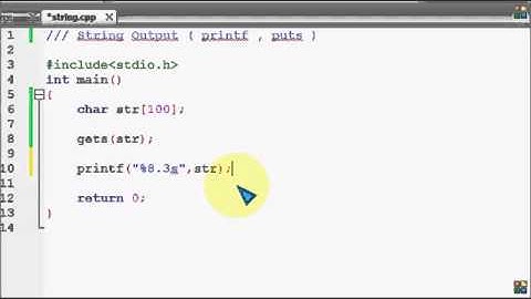 Bangla C programming tutorial 56 String Output A closer look of printf, puts   YouTube