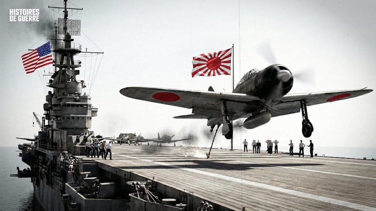 Le pilote japonais qui atterrit par accident sur un porte-avions américain