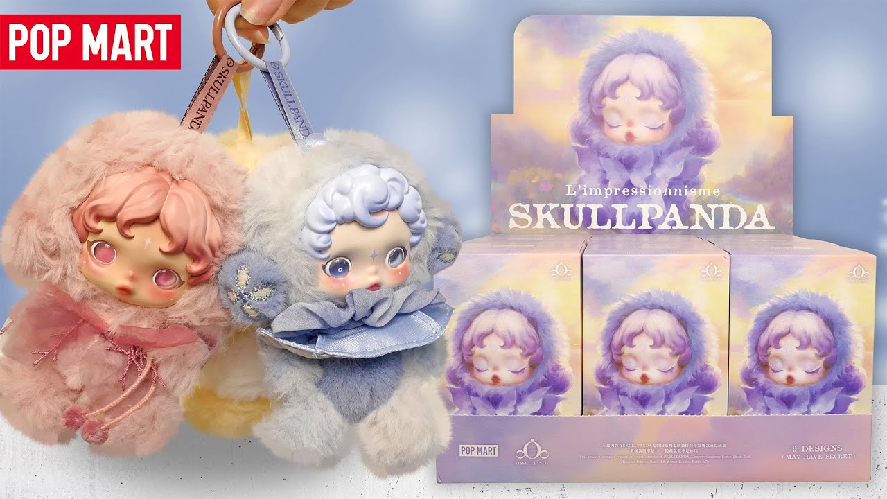 SKULLPANDA L’impressionnisme 3体セット POP MART SKULLPANDA L'impressionnisme Plush Blind Box FULL