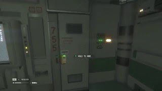 Alien Isolation glitch:using access rewire in a locker