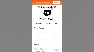 Cats Airdrop Listing Today 😱 | Eligible Cats Airdrop #cats #airdrop