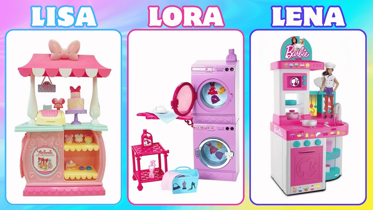 LISA, Lora or Lena hardest choices (Labubu World in Real Life 🌈🧸 Room, Fashion, Decor & More! )💅