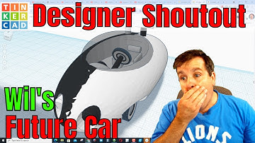 Tinkercad Future Car Tutorial Update & Epic design by  6th Grader Wil