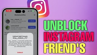 How to Unblock Instagram Friend in 1 Minute || Tech Wash