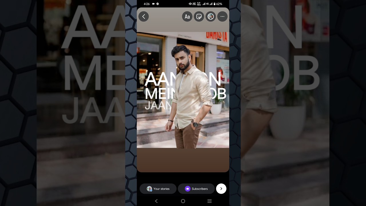How to Add Music Lyrics Behind Your Instagram Story Model | Easy Tutorial by Surabhi Chaubey