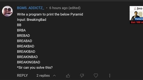String Patterns Computer Class 10 ICSE ISC Java Programming