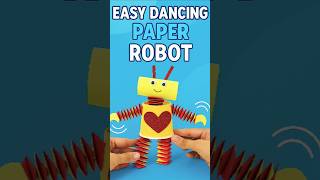 Dancing robot craft with cup and paper | Fun DIY for kids #craftchutney2 #diy #craft #ideas #shorts