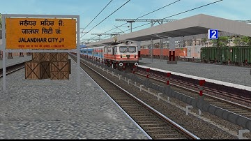 Arriving and Departure Jalandhar City with New Horn (Testing) | Indian Railways | MSTS Open Rails |