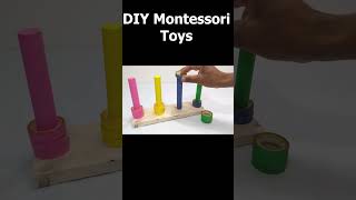 Color Rings Sorting diy montessori toys