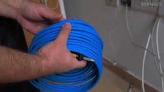 Step-by-step Replace Ethernet Cable Pull New Cable with Old Cable in Conduit Upgrade Cat5E to Cat6A
