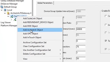 Setting System Management Console (SMC) Wonderware Intouch