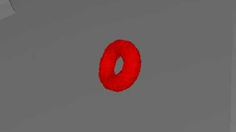 3D Real Time Elastic Body Simulation (Torus 1)