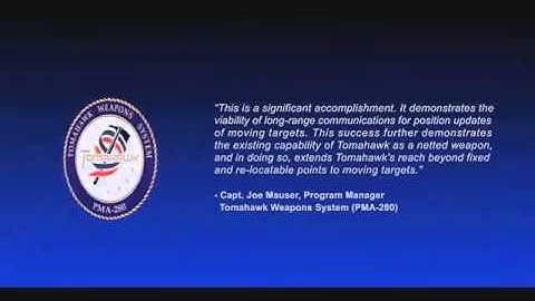 NAVAIR - Tomahawk Cruise Missile Synthetic Guidance Test Hits Moving Target [480p]