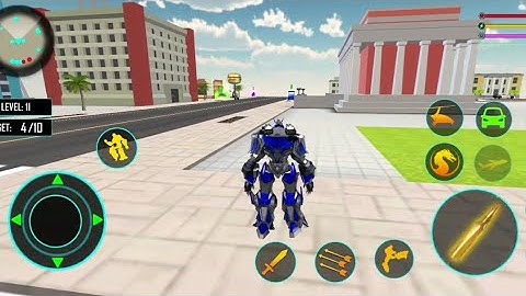 Rhino Robot Car Transformer Games || Level 10 - Android Gameplay