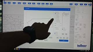 Bullmer auto cutter Buffer and start point setting 