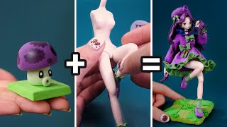 PLANTS VS ZOMBIES Figures Making | Puff-shroom Human Version