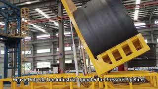 20-Ton Heavy-Duty Hydraulic Upender | 90° Tilter for Large Pressure Pipelines