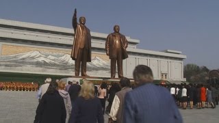 北朝鮮で金日成主席誕生日 平壌市民ら献花