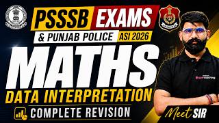 Full Data Interpretation One Shot | PSSSB Exam 2026 & Punjab Police ASI 2026 Marathon Class | by Meet Sir Update