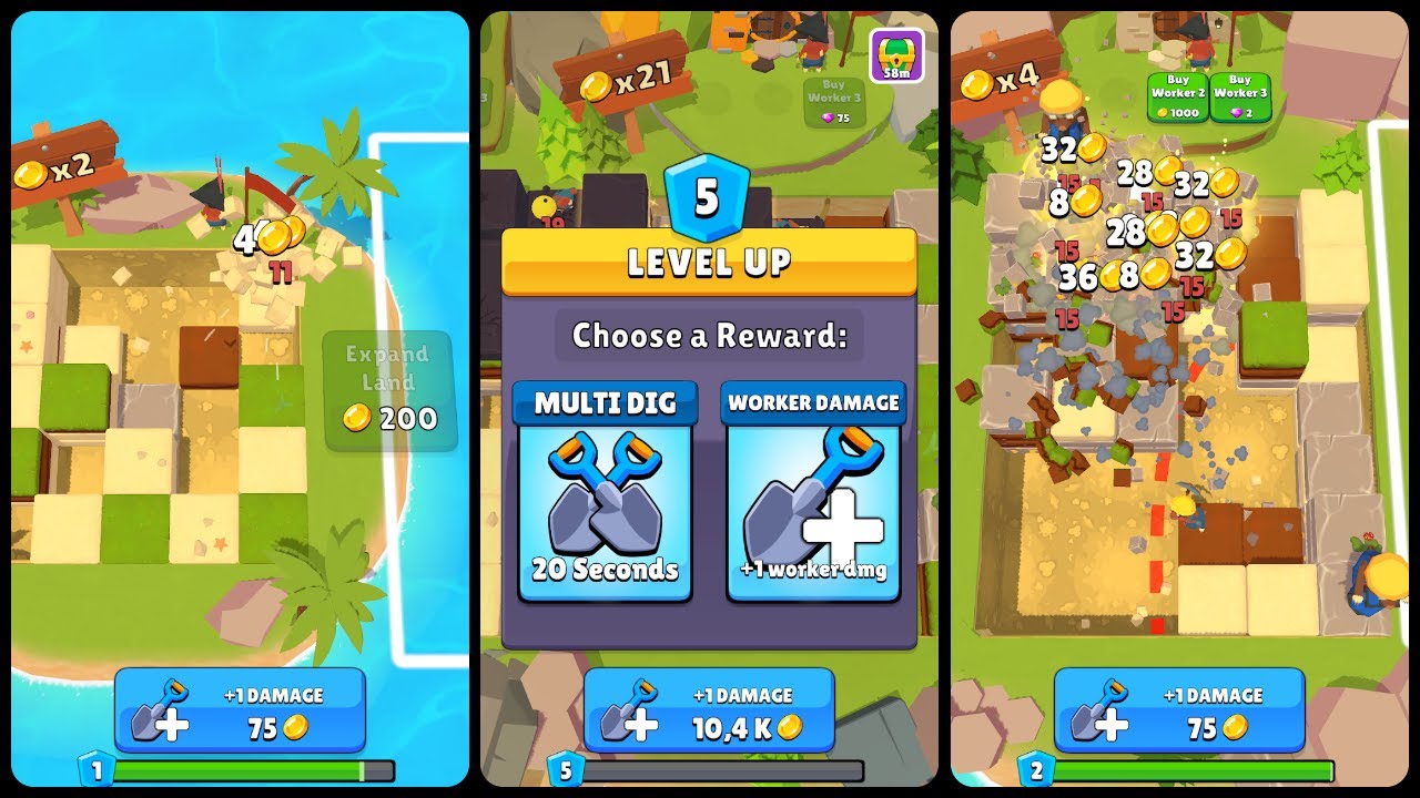 Dig it: Island adventure Mobile Game | Gameplay Android & Apk